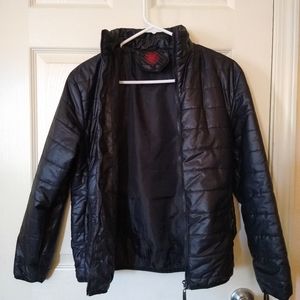 Basic black puffer jacket